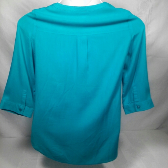 Chico's button down three quarter sleeve blouse . - Picture 2 of 4